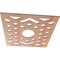 Ekena Millwork Chevron Wood Fretwork Pierced Ceiling Medallion, Cherry, 24"OD x 6 1/4"ID x 1/4"T CMWP24X24X0250CHCH - alternate 5